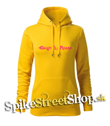 CHAPPELL ROAN - Pink Logo - žltá dámska mikina