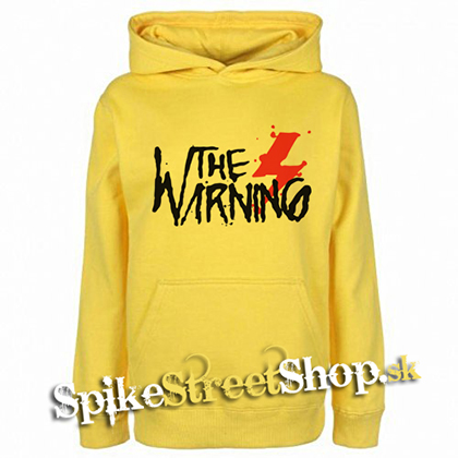 THE WARNING - Logo - žltá pánska mikina