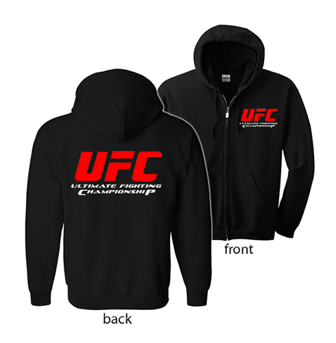 UFC - Ultimate Fighting Championship Logo - čierna detská mikina na zips