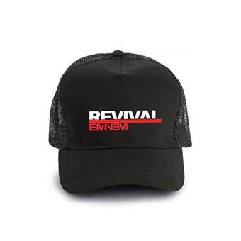 EMINEM - Revival - čierna bavlnená sieťkovaná šiltovka model "Trucker Cap"