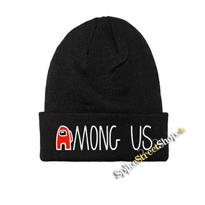 AMONG US - Red White Logo - zimná čiapka