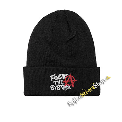 ANARCHY - FUCK THE SYSTEM - zimná čiapka