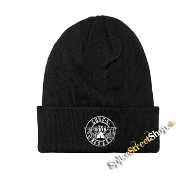 GUNS N ROSES - Circle White Classic Logo - zimná čiapka