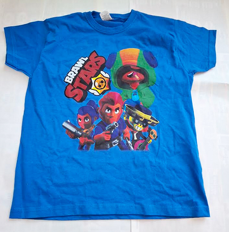 BRAWL STARS - modré detské tričko 