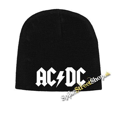 Čierna zimná čiapka AC/DC - Logo