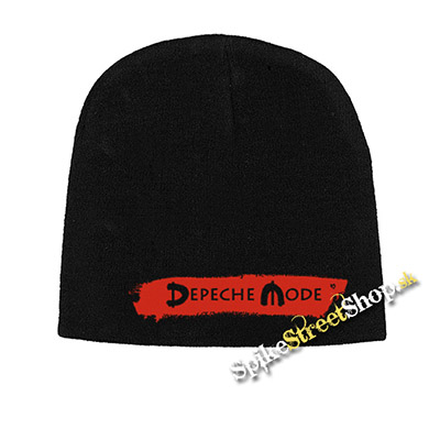 Čierna zimná čiapka DEPECHE MODE - Logo Red Spirit