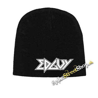 Čierna zimná čiapka EDGUY - Logo