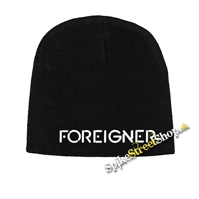 Čierna zimná čiapka FOREIGNER - Logo