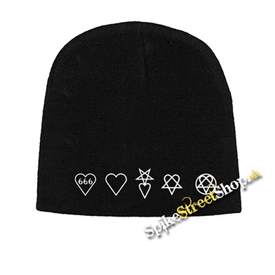Čierna zimná čiapka HEARTAGRAM HISTORY