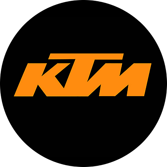 KTM - Orange Logo - okrúhla podložka pod pohár