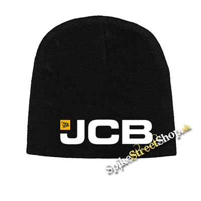 Čierna zimná čiapka JCB - Logo