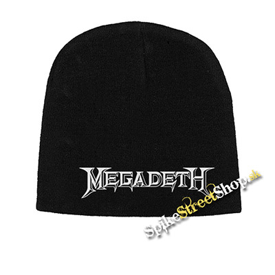 Čierna zimná čiapka MEGADETH - Logo