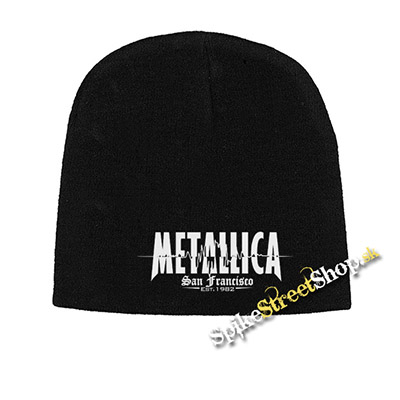 Čierna zimná čiapka METALLICA - San Francisco