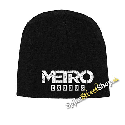 Čierna zimná čiapka METRO EXODUS - Logo
