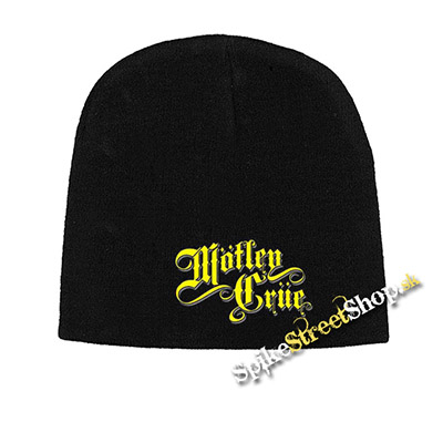 Čierna zimná čiapka MOTLEY CRUE - Logo