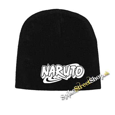 Čierna zimná čiapka NARUTO - Logo