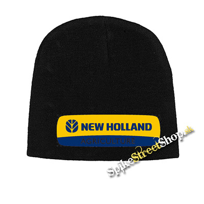 Čierna zimná čiapka NEW HOLLAND