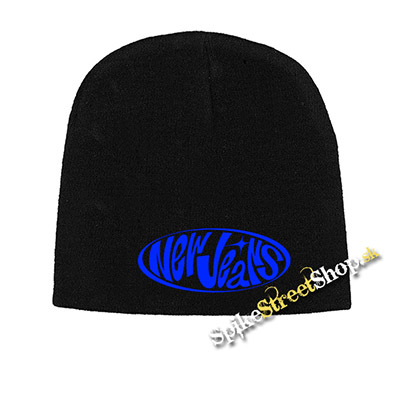 Čierna zimná čiapka NEWJEANS - Blue Logo