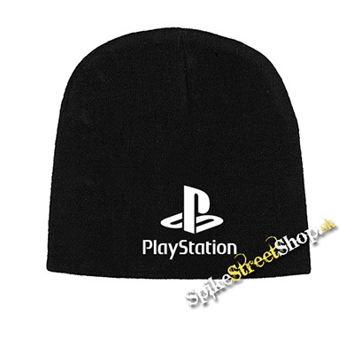Čierna zimná čiapka PLAYSTATION - Logo