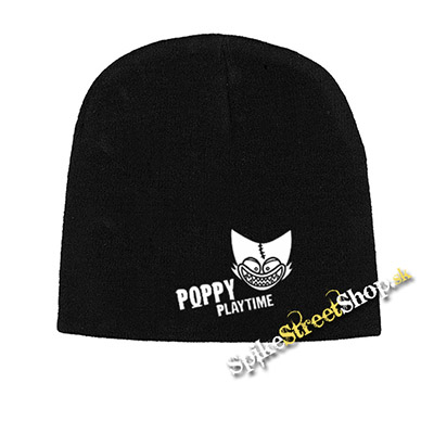 Čierna zimná čiapka POPPY PLAYTIME - Logo Teeth Smile