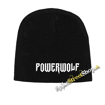 Čierna zimná čiapka POWERWOLF - Logo