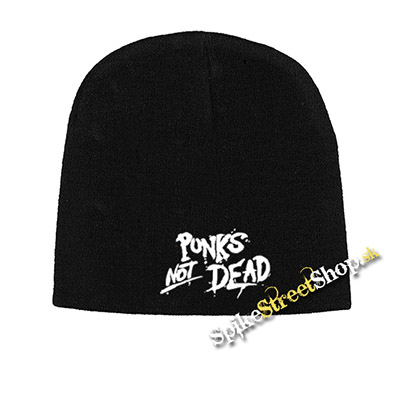 Čierna zimná čiapka PUNKS NOT DEAD