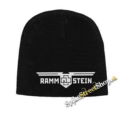 Čierna zimná čiapka RAMMSTEIN - Logo Wings