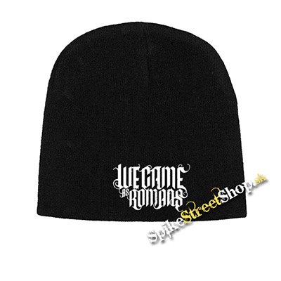 Čierna zimná čiapka WE CAME AS ROMANS - Logo