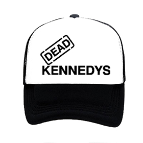 DEAD KENNEDYS - Black Logo Motive 2 - čiernobiela sieťkovaná šiltovka model "Trucker"