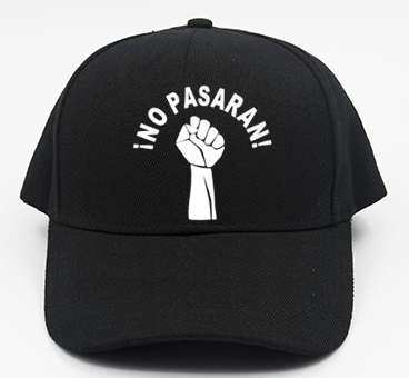 NO PASARAN! - čierna šiltovka (-30%=AKCIA)