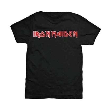 IRON MAIDEN - Logo Red White - čierne detské tričko