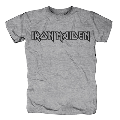 IRON MAIDEN - Logo - sivé detské tričko