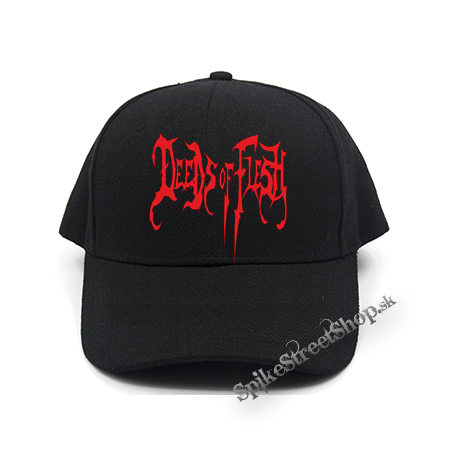 DEEDS OF FLESH - Red Logo - čierna šiltovka (-30%=AKCIA)