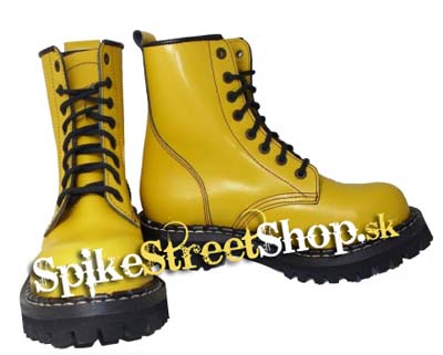 Topánky STEADY´S - žlté YELLOW FULL - 8 dierkové