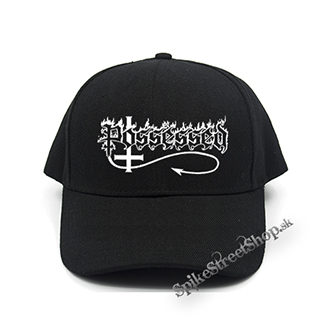 POSSESSED - Logo White - čierna šiltovka (-30%=AKCIA)