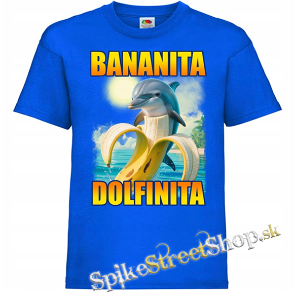 BANANITA DOLFINITA - Italian Brainrot Meme - modré detské tričko