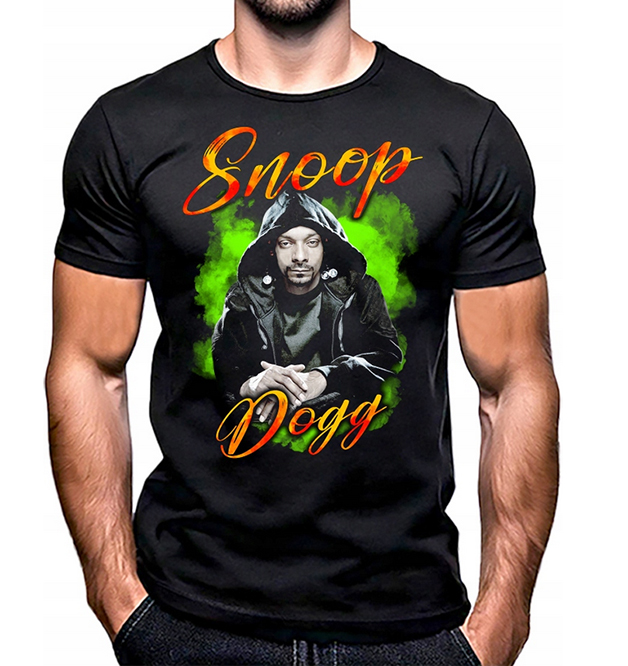 SNOOP DOGG - Poster - čierne pánske tričko