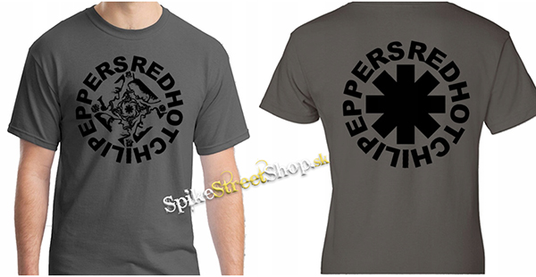 RED HOT CHILI PEPPERS - Logo Sugar Grey - šedé detské tričko