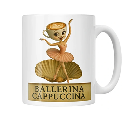 Hrnček BALLERINA CAPPUCCINA - Italian Brainrot Meme