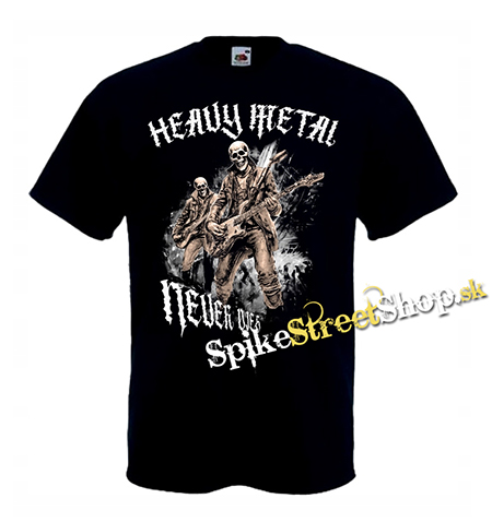 HEAVY METAL NEVER DIES - čierne detské tričko
