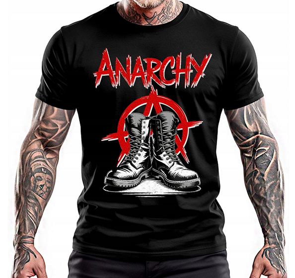 ANARCHY - Anarchy Boots Forever - čierne detské tričko