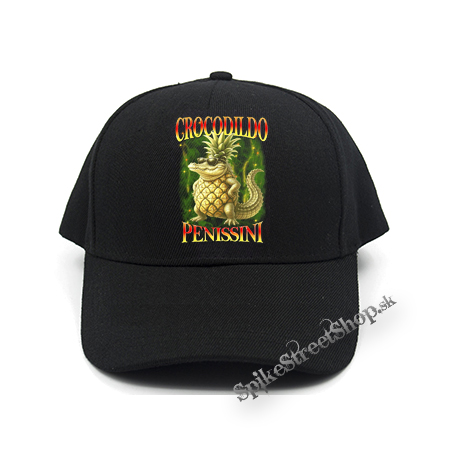CROCODILDO PENISSINI - Italian Brainrot Meme - čierna šiltovka
