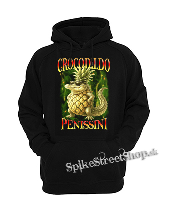 Detská mikina CROCODILDO PENISSINI - Italian Brainrot Meme - čierna