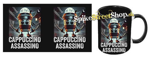 Hrnček CAPPUCCINO ASSASSINO - Poster Motive 2 - čierny