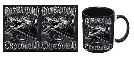 Hrnček BOMBARDINO CROCODILO - Poster Motive 2 - čierny