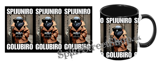 Hrnček SPIJUNIRO GOLUBIRO - čierny