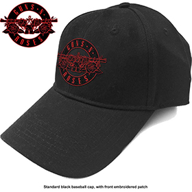 GUNS N ROSES - Red Circle Logo - čierna šiltovka