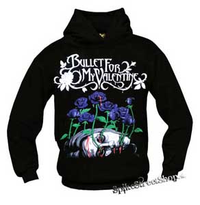 BULLET FOR MY VALENTINE - Purple Roses - čierna pánska mikina
