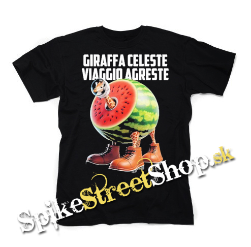 GIRAFFA CELESTE VIAGGIO AGRESTE - čierne pánske tričko