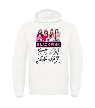 BLACKPINK - Band Portrait Motive 2 - biela pánska mikina